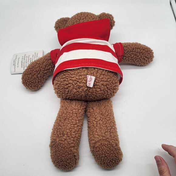 VTG Gund Sailor Gear Teddy Bear Rattle Stuffed Plush Animal 1986 Anchor - Picture 6 of 13